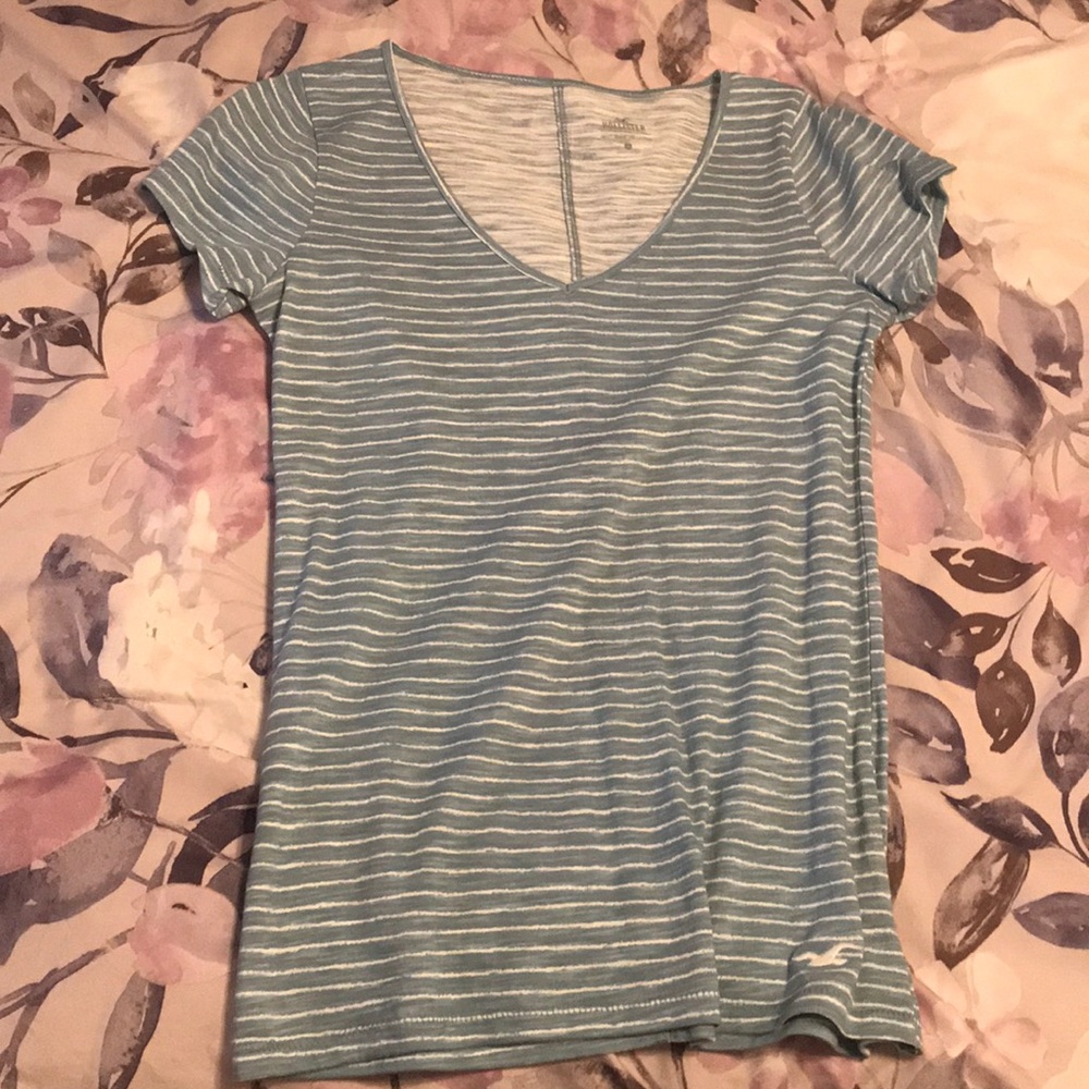 Stripped v neck t shirt